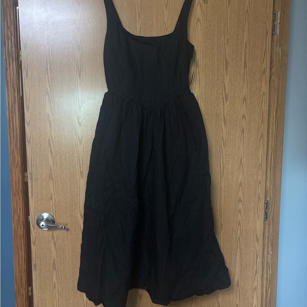 Francesca's Collections Black Midi Sundress